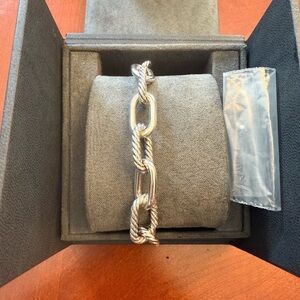 David Yurman Silver Modern Bracelet with Polished Finish